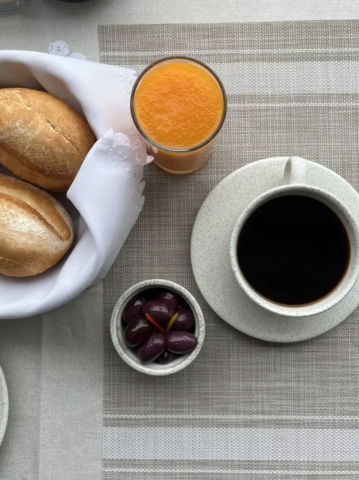 servicio de desayuno
